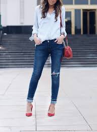For date night, pair the shirt with neat denim jeans to keep things simple but classy. Outfits With Red Shoes Dress Shirt Mom Jeans Outfits With Red Shoes Ann Taylor Dress Shirt Mom Jeans
