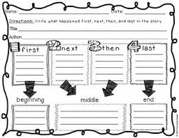 Sequence Graphic Organizers With Anchor Chart Poster Sign Foldables