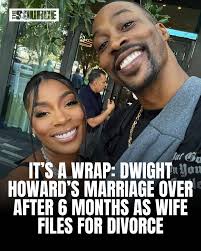 July 8, 2025 — Just six months after saying “I do,” Dwight Howard and  rapper-reality star Amy Luciani are calling it quits. Court documents filed 