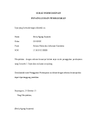 Contoh Surat Permohonan Pembayaran Aneka Macam Contoh