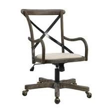 Strategize for success from the comfort of a swivel log furniture office chair from woodland creek's! Desk Office Chair Rolling Castors Grey Gray Metal Wood Rustic Furniture Home New Ebay