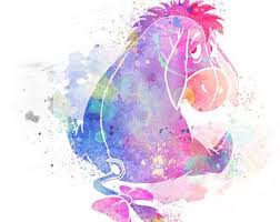 Eeyore On Etsy A Global Handmade And Vintage Marketplace Watercolor Disney Disney Drawings Disney Tattoos