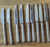 JOB LOT 11 Stainless Steel Dinner Butter Knives. Viners ...