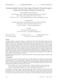 Google's free service instantly translates words, phrases, and web pages between english and over 100 other languages. Pdf Assessing English Learners Knowledge Of Semantic Prosody Through A Corpus Driven Design Of Semantic Prosody Test