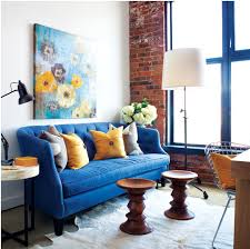 Loveeeee Cobalt Blue Paired With Yellow What A Bright And Cheerful Look Small Room Design Living Room Designs Yellow Living Room