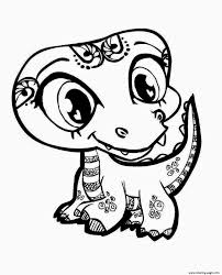 There are nine popular dinos with two different poses for each one for plenty of coloring fun! Cute Dinosaur For Girls Coloring Pages Printable