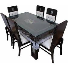 Transparent unbreakable water juicy jug & 6 pcs glass combo set for dining table. Buy 6 Seat Dining Table Cover Plastic Transparent Free Delivery In India Online Get 54 Off