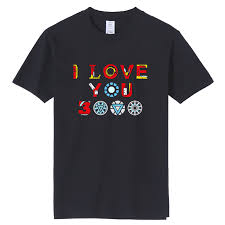 Us 10 03 25 Off Tjwlkj I Love You 3000 Cotton T Shirts Marvel Iron Man Funny T Shirt Print Avengers Tshirt Men Cloth 2019 Summer 11 Colors In