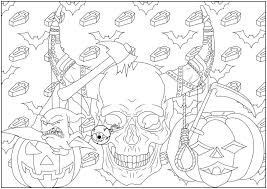 Moon a witch coloring page. Scary Coloring Pages For Adults Free Coloring Pages