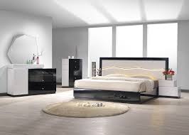 Lowest price of the summer season! J M Turin Bedroom Set In Light Grey And Black Lacquer Finish