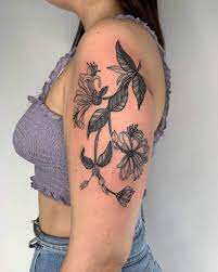 Instead of a zodiac tattoo get your birth flower instead. Top 47 Best Honeysuckle Tattoo Ideas 2021 Inspiration Guide