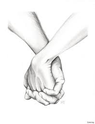 Stick drawing of a happy black mother and daughter holding hands #1106486. Drawing Of Hands Holding Something Novocom Top