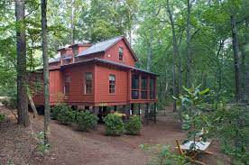 Four cabins sleep four and four sleep six; Small And Cozy Rustic Cabin In Georgia Carolina Jessamine Cottage Architecture And Design