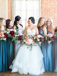 Dusty Blue Pink And Gold Classic Wedding Pink And Burgundy Wedding Pink Bridesmaid Dresses Blue Gold Wedding