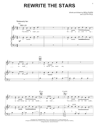 Pasek Paul Rewrite The Stars From The Greatest Showman Sheet Music Notes Chords Score Download Printable Pdf Sheet Music Notes Sheet Music Digital Sheet Music