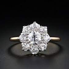 Victorian Diamond Cluster Engagement Ring 10 1 3806 Diamond Cluster Engagement Ring Engagement Rings Wedding Rings Engagement