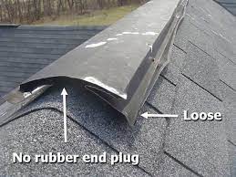 Vent End Cap Missing Roof Pictures Laytonsville Roof Repair
