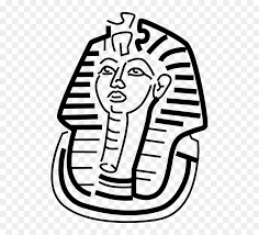How to draw the pharaoh of ancient egypt tutankhamendad draws: Vector Illustration Of Ancient Egyptian Pharaoh Of Mask Of Tut Black And White Hd Png Download Vhv