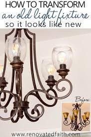 Remove the screws holding the light fixture. Light Fixture Makeovers Diy Light Fixture Updates