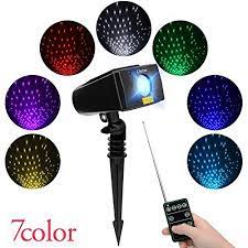 Laser Christmas Lights 7 In 1 Colour Outdoor Star Projector With Rf Remote Control Lands Laser Christmas Lights Christmas Lights Laser Christmas Lights Outdoor