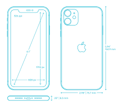 How do you make a photo that contains the correct dimensions for your iphone x or iphone 11 wallpaper or lockscreen? Apple Iphone 11 Dimensions Drawings Dimensions Com