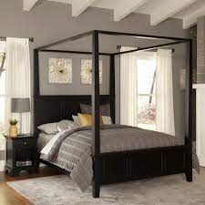 Black queen canopy bed set. Home Styles Bedford Black Queen Canopy Bed The Depot Bedroom Sets Atmosphere Ideas Cottage Style Homes New England Tudor French Tv Stands Nantucket Coffee Table Apppie Org
