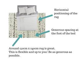 If you have the room for a rug in your bedroom then you will want to make sure that you have some space on either side of the rug once it is tucked under your bed. Bedroom Rug Size Guide Catwalk Rugs