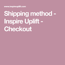 Shipping Method Inspire Uplift Checkout Uplift Inspiration Method