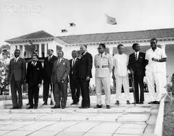 African Leaders Pose At Summit Meeting Julius Nyerere Pan Africanism Summit Meeting