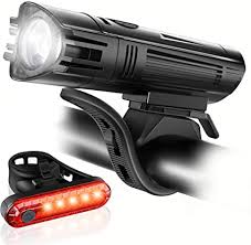 Amazon Com Ascher Ultra Bright Usb Rechargeable Bike Light Set Powerful Bicycle Front Headlight And Back Taillight 4 Light Modes Easy To Install For Men Women Kids Road Mountain Cycling Sports