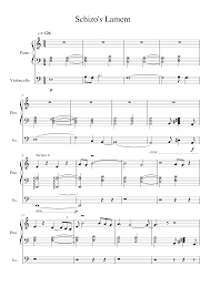 An orchestra recording a film score with the orchestra. Schizo S Ballad Gcse Music Composition Eduqas Sheet Music For Piano Cello Solo Musescore Com