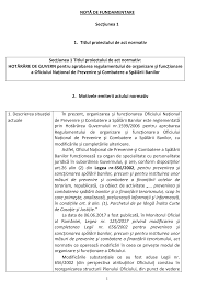 Hotărârea guvernului pentru modificarea anexelor nr. 2