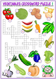 Vegetables Crossword Puzzle Esl Printable Worksheets Crossword Puzzle Crossword Printable Puzzles For Kids