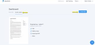 Sign into resume.io and from the main dashboard click on the tab next to resumes that says cover letters. How Do I Create A Cover Letter Faq Resume Io