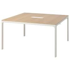 They can be bought separately. Bekant Conference Table White Stained Oak Veneer White 140x140 Cm Ikea
