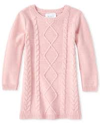 Max mara tay fair isle cable. Baby And Toddler Girls Long Sleeve Cable Knit Sweater Dress The Children S Place Ca