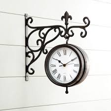 Ecraft india is known for the elegant rustic taste they produce. Home Centre Casablanca Double Sided Station Clock Black Buy Online In India At Desertcart In Productid 148992362