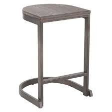 Dublin wood and metal counter stool at home. Industrial Demi Counter Stool In Metal And Wood By Lumisource Set Of 2 Overstock 22466515