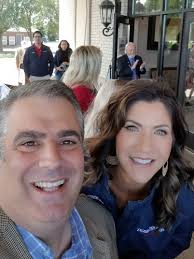 Chairman Eric Castiglia meets Kristi Noem Governor of South Dakota. Who  would have know she was so popular in michigan almost 3,000 likes