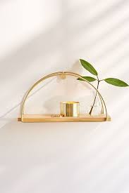 Modern wall mirrors dazzle in the living room, bedroom and entryway. Half Circle Wall Shelf