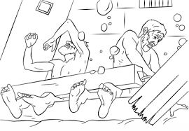 Paul And Silas Survives Earthquake Coloring Page Free Printable Coloring Pages Coloring Pages Bible Coloring Pages Paul And Silas