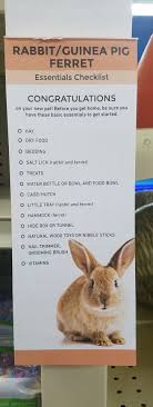 There had been researchers showing that: Some Bunny Loves You I Found This Checklist At A Pet Store That Has