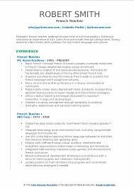 Maybe you would like to learn more about one of these? French Teacher Cv Example August 2021