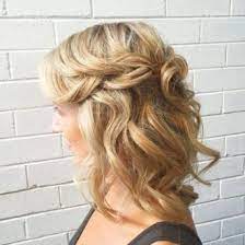 Diy hairstyles for medium length hair step by step : 38 Getting Smart With Half Up Half Down Wedding Hair Medium Length Bridesmaid Braid 85 Medium Length Hair Styles Medium Hair Styles Evening Hairstyles