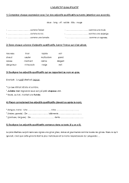Tu peux aussi te tester dans toutes les matières et/ou dans tous les niveaux en n'effectuant aucune sélection. Exercice Adjectif Qualificatif Ce1 Pdf