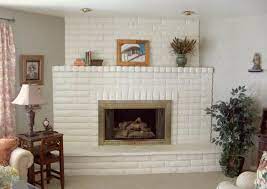White Brick Fireplace