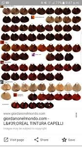 loreal majirel colour chart in 2019 red copper hair color