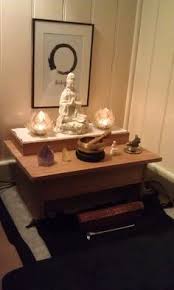 Buddhist Altar Meditation Canto De Meditacao Salas De Meditacao Espaco De Meditacao