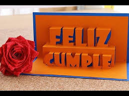 Feliz Cumpleanos Tarjeta Pop Up 3d Happy Birthday Remake Tarjetas De Cumpleanos 3d Manualidades Tarjetas De Cumpleanos Ideas De Tarjetas De Cumpleanos