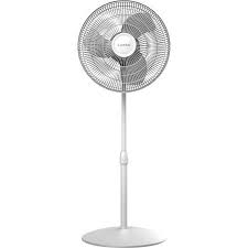 Lasko 16 Inch Oscillating Stand Fan In White In 2020 Stand Fan Pedestal Fan Floor Fans